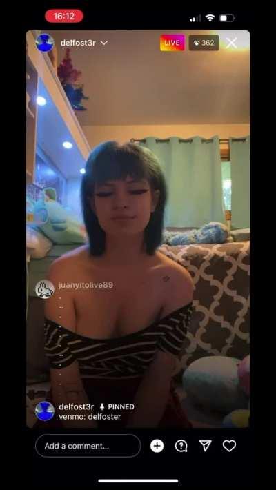 19 year old flashing big tits