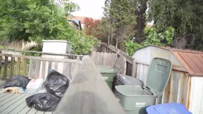 The trash prank went wrong