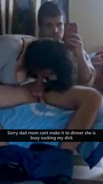 Mommy is sucking it really good!!