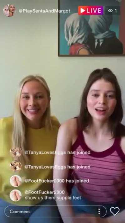 Monette Moio and Madeleine Coghlan's live promotion interrupted by a foot fetishist