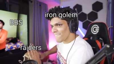 Iron golem goes brrrrrr