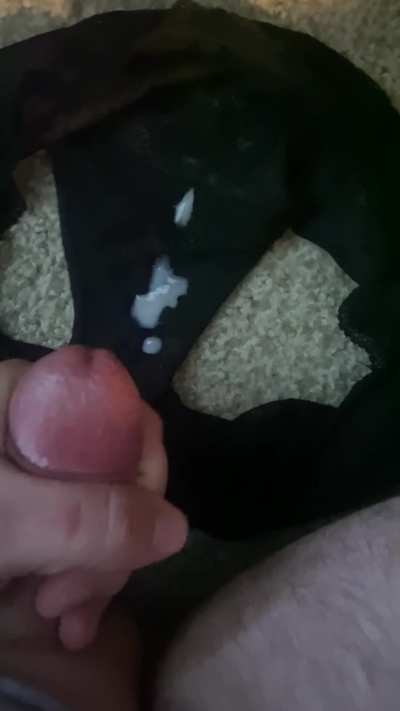 She asked me to cum on her panties 