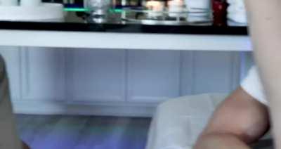 April Storm & Nickey Huntsman get eaten out on the massage table