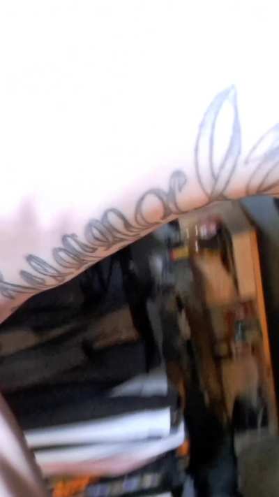 A closer look at the tat (and tits 😉)