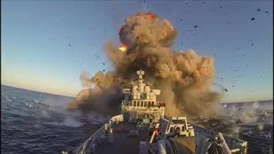 Norwegian Navy conducts live missile strike test