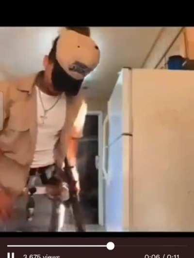 Trying to look cool with guns.