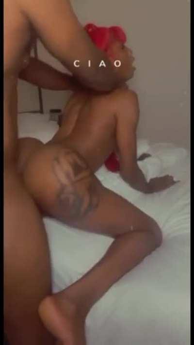 Beautiful trans getting busy down