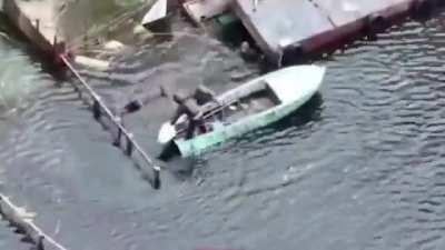 Unsuccessful attempt to pick up the corpse of the Russian occupier