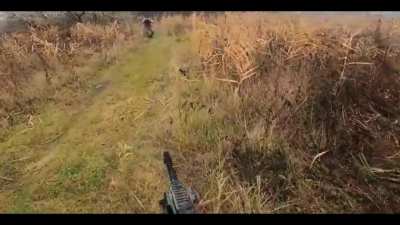 GoPro footage Scouts from the 20th Army in reconnaissance operation captured enemy soldier in the village of Izyumskoye.
