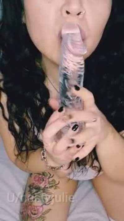 My mouth is ready for you .. this dildo is not enough