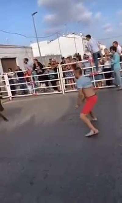 Trying acrobatics....