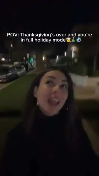 “POV: Thanksgiving’s over and you’re in full holiday mode” 11/29/2025