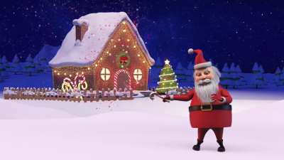 Santa did not cause a mass extinction event in the original video