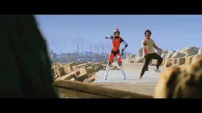 In Transformers (2007), there is a bike trans..... Wait.... This isn't Transformers. This isn't even Transmorphers. 