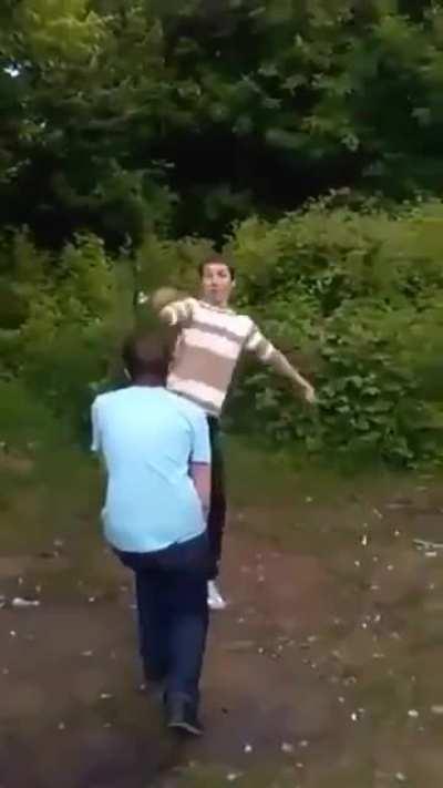 That bottle can bounce!