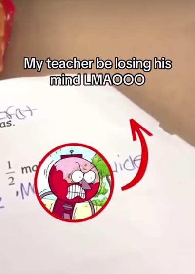 Algebra teacher freakout