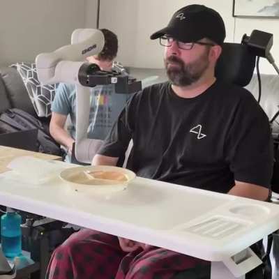 Neuralink enabled a paralyzed ALS patient to control a robotic arm and feed himself using only his thoughts.