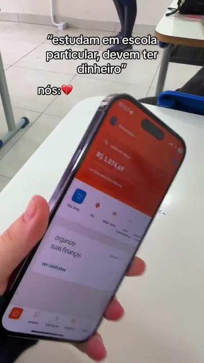 Vsf que eu sou mais pobre que um aluno de ensino médio que ódio KKKK