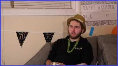 Eric shouting and screaming for almost 3 minutes