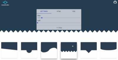 Generator For Section Separators With Only CSS (Code Link In Comments)