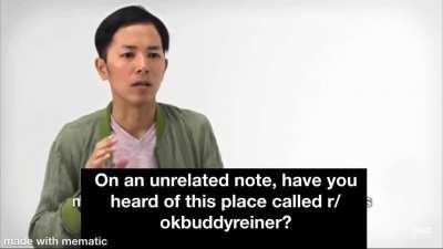 I was watching an old Isayama interview and noticed something weird😳 But what could it mean?🤔🤔