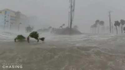 15ft storm surge. Ft Myers Beach. not my video. credit goes to Max Olson Chasing