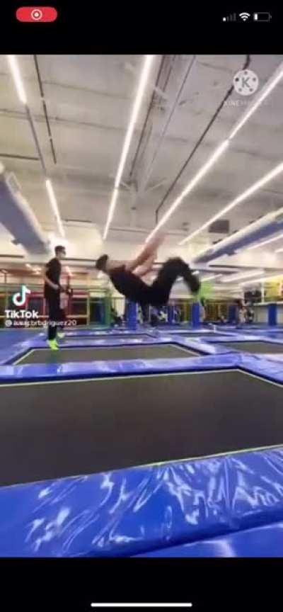 Walking onto somebody else’s trampoline