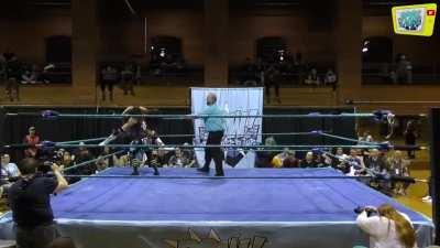 Christina Von Eerie presses her boot into Rebel Kel's crotch