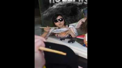 timelapse of lily eating for 37 minutes