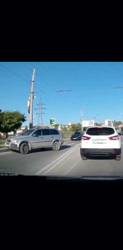 To grab the guy that caused the accident