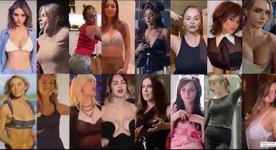 Pick one brat to roughly dominate & one to submit to. Leni Klum/Chloë Grace Moretz/Miley Cyrus/Victoria Justice/Ariana Grande/Selena Gomez/Jenna Ortega/Emma Watson/Taylor Swift/Livvy Dunne/Sydney Sweeney/Billie Eilish/Olivia Rodrigo/Millie Bobby Brown