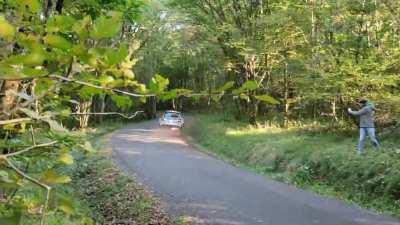 A great shot from the final of the french rally cup