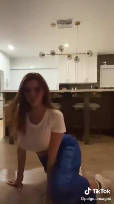 Her first TikTok dance!
