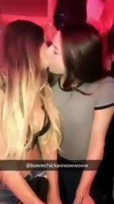 Girls Nipple Gets Hard Kissing Another Girl