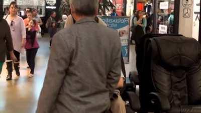 Chilling at the mall