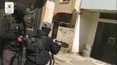 Video allegedly released by Palestinian Islamic Jihad (PIJ) shows their forces fighting against IDF in Jenin Palestine April 2022.