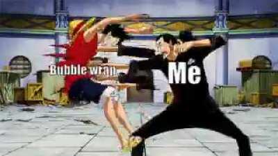 I love doing this with every bubble wrap package I get