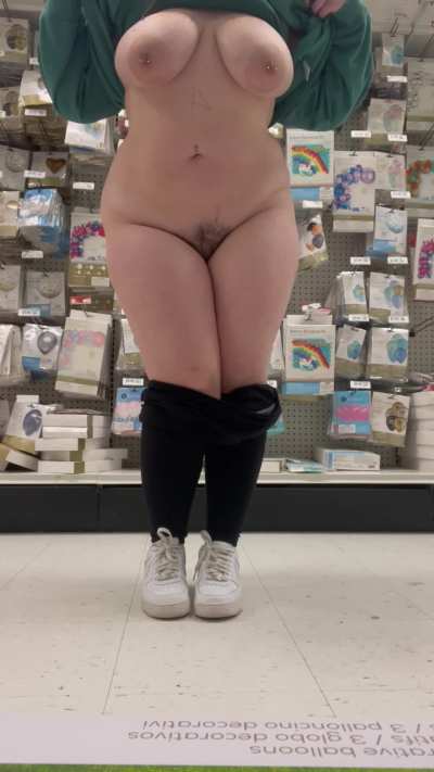 flashing my chubby body in public