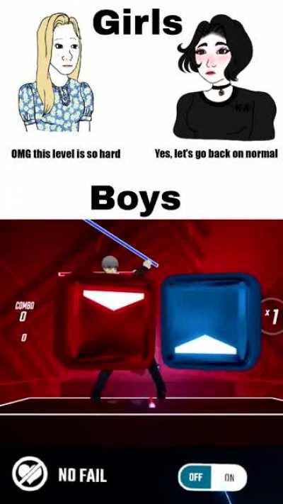 Don't be ashamed to turn *no fail* on