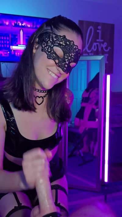 Feel it throbbing? You're such a good plaything... Don't stop now... 