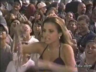 Pretty girl having a blast.