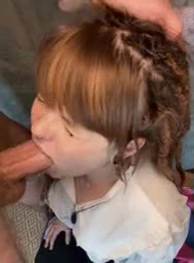 getting that moment of brainfreeze from deepthroating you