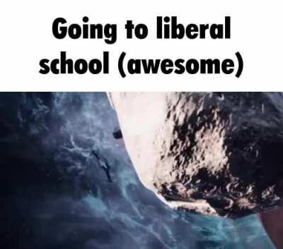 I sure do love going to liberal school on zebes, hope nothing bad and catastrophic happens