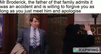 Matthew Broderick saying he's a coward