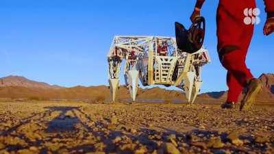 Giant mech suit designed for racing