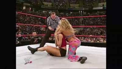 Vince McMahon got off to Miss Jackie choking Stacy Keibler