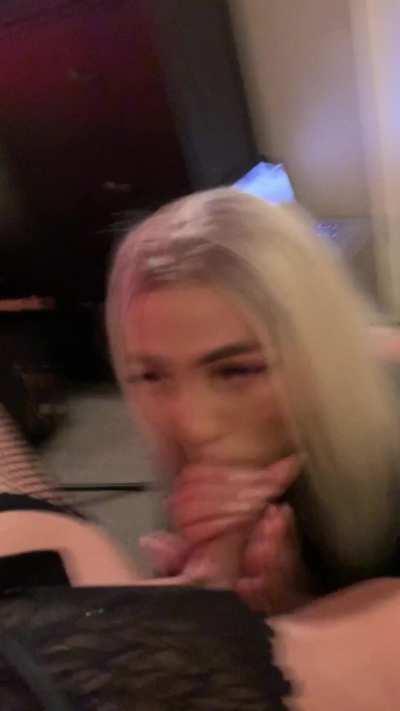 Sometimes It should be down your throat instead