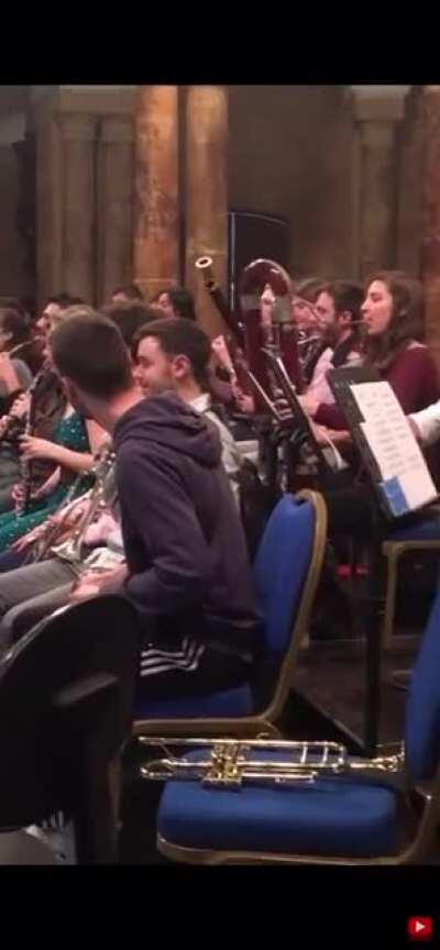 This trombone section