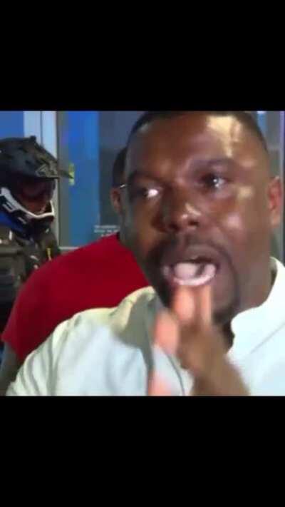 Impassioned plea from city councilman as peaceful protests turn violent