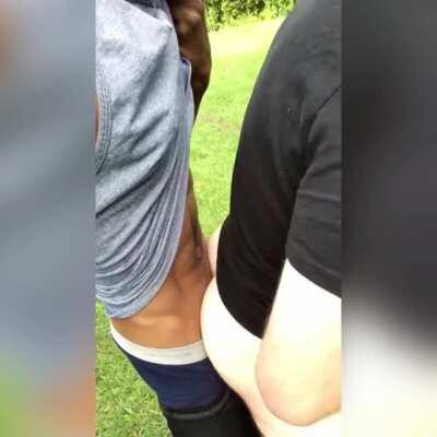 fucking my bubble butt neighbor in the park